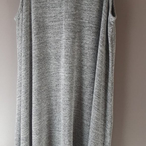 Gap New! Grey Sleeveless Tank A-line Jersey Dress Size Medium Petite - Picture 3 of 10